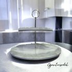 EPOXI GYANTA KÍNÁLÓ TÁLCA - EZÜST HOWLIT 20-30CM - GYANTACSODÁK