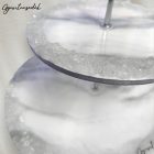 EPOXI GYANTA KÍNÁLÓ TÁLCA - EZÜST HOWLIT 20-30CM - GYANTACSODÁK