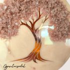 RODOKROZIT ÉLETFA - EPOXI GYANTA FALIKÉP 36 CM - GYANTACSODÁK
